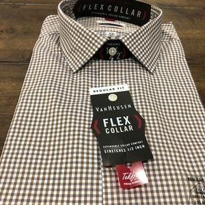 Vanheusen flex collar men’s shirt xl 17 1/2 34/35
